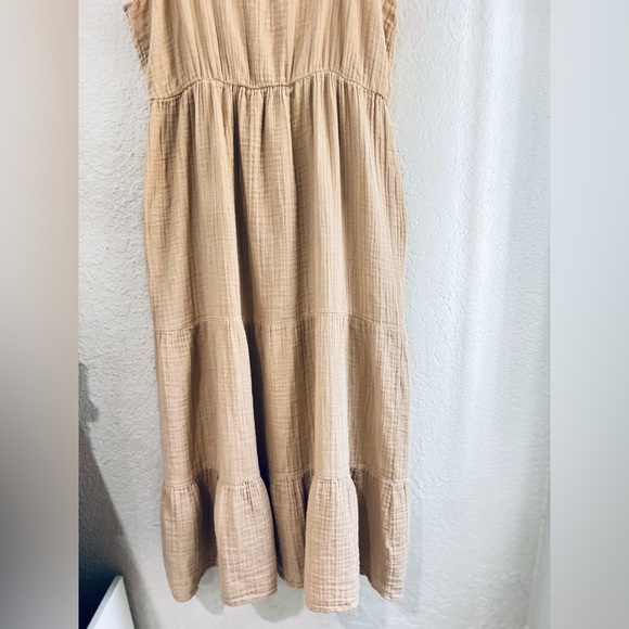 Salty lemon cotton maxi dress size M/L  fits - Picture 7 of 14
